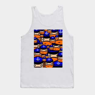 Multi sailor heads Tank Top